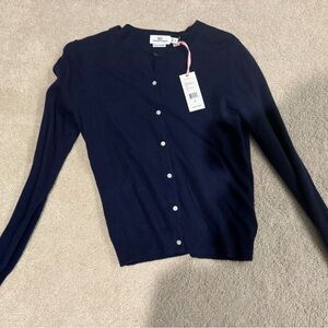 NWT Navy Cashmere Vineyard Vines Cardigan